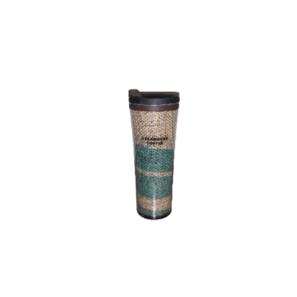 🆕 Starbucks 2010 Brown and Green Made in USA Hemp Tumbler - Picture 1 of 11